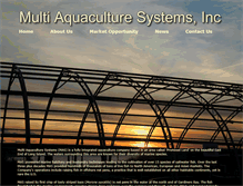 Tablet Screenshot of multiaquaculturesystems.com